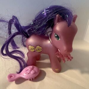 Vintage Gen 3 My Little Pony "Kimono Glitter Celebration" 2003 Wisest Pony